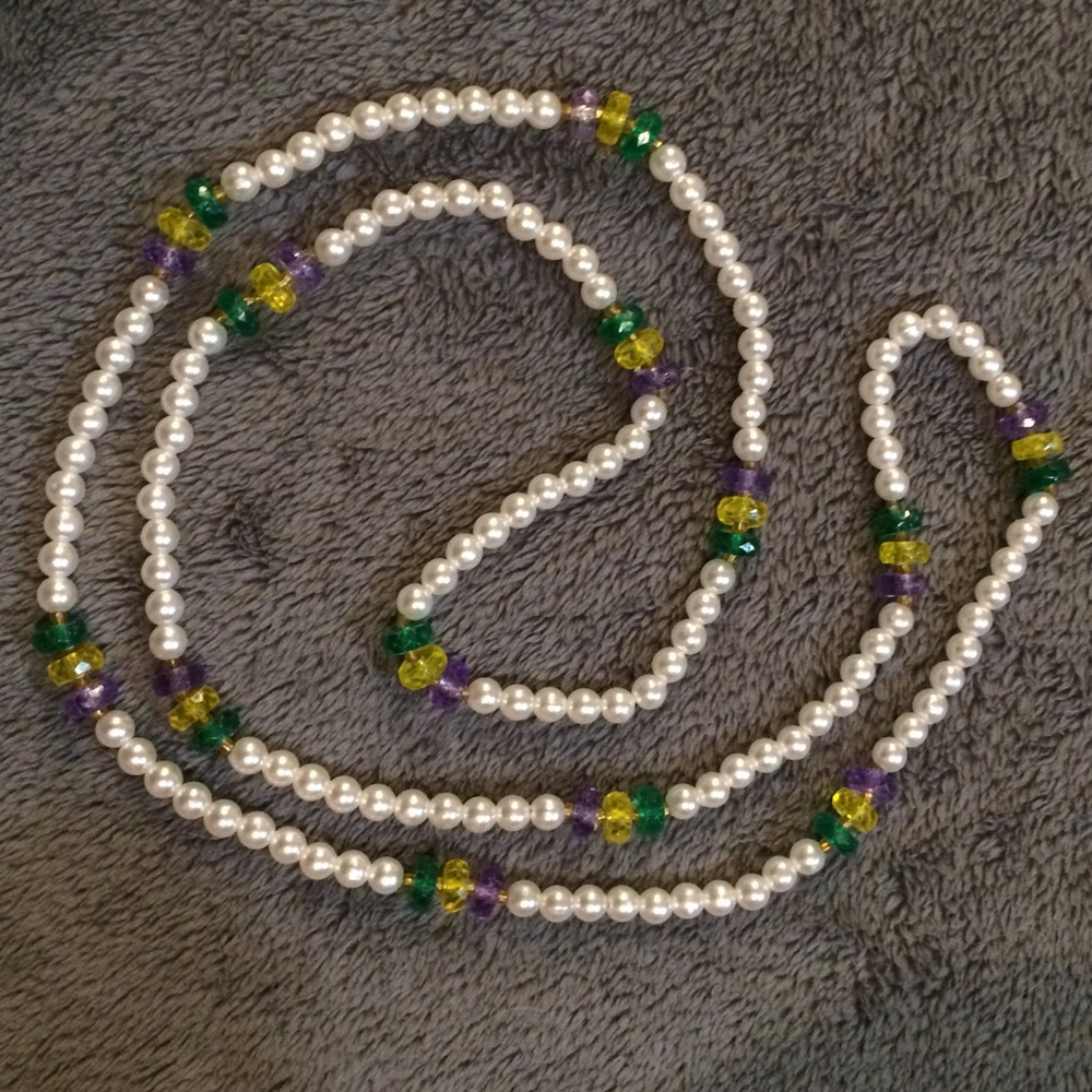 Mardi Gras Beaded Necklace